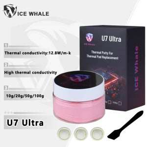 ICE Whale U7 울트라 써멀 퍼티 (VGA GPU IC 프로세서 급속 냉각용 열 패드, 열 차단 퍼티, 고성능)