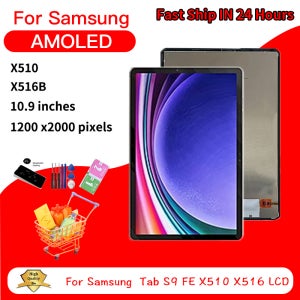 10.9인치 삼성 탭 S9 FE X510 SM-X510 LCD 터치 스크린 디지타이저 어셈블리 탭 S9 FE 5G X516B SM-X516B 디스플레이용