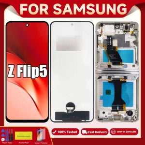 삼성 Z 플립 5 SM-F731B SM-F731U SM-F731F 디스플레이 터치 스크린 디지타이저 어셈블리 프레임 포함