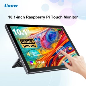 Unew 10.1인치 60Hz 터치스크린 모니터 |   라즈베리 파이 5 4 3용 1280x800, 안드로이드 폰, 노트북, 오렌지 파이 DIY 컴퓨터와 호환
