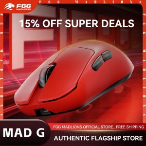 FGG MADLIONS MAD G PRO 무선 마우스 경량 유선 게이밍 마우스 PAW 3395 광 마이크로 스위치 8000Hz Fps 게임 마우스