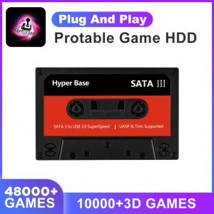 Batocera 35.linux 500G 외장형 HDD 게임 하드 드라이브 디스크 게임 콘솔 PC/노트북/Mac용 PSP/MAME/N64/DC/3DO/NES용 48000+게임