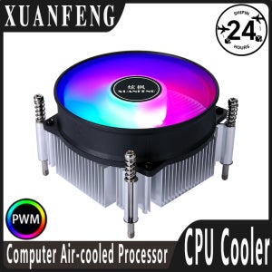 XUANFENG 컴퓨터 X79 X99 프로세서 쿨러 구리 코어/알루미늄 코어 CPU 팬 4PinPWM 공냉식 호환 LGA2011 2066 E5 2099