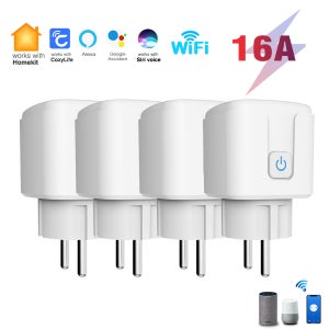 스마트 콘센트 EU HomeKit 소켓 16A/20A 에너지 모니터링 지원 Siri 음성 제어 허브 필요 없음