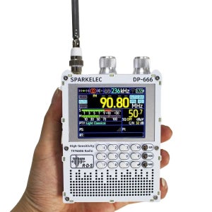 신제품 DP-666 TEF6686 라디오 고감도 풀밴드 FM AM LW MW SW 단파 ESP32 RDS 2.8인치 IPS LCD