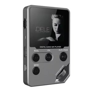 C5 8GB 무손실 Bluetooth MP3 음악 플레이어, 아연 합금 본체, 회전식 컨트롤, 무선 연결, FM 라디오, 음성 녹음기