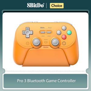 8BitDo Pro 3 블루투스 게임패드, Nintendo Switch 1/2, PC Windows, Apple IOS, Steam용 TMR 조이스틱이 장착된 무선 게임 컨트롤러