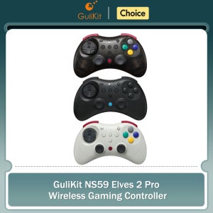 GuliKit NS59 Elves 2 Pro 무선 게임 컨트롤러(Nintendo Switch 1/2/ Android/PC/IOS/Windows 게임 패드용 홀 조이스틱 포함)