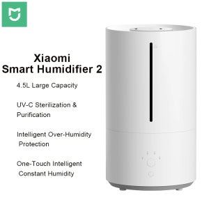 샤오미 스마트 가습기 2 업그레이드 4.5L 대용량 스마트 가습기 UV-C 라이트 공기청정기 자동 모드 저소음 가정용 가습기