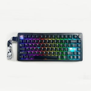 QK75 기계식 키보드 RGB 백라이트 가스켓 구조 VIA/QMK용 3모드 2.4G 블루투스 무선 핫 스왑 키보드