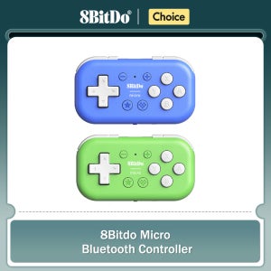 8Bitdo 마이크로 블루투스 게임패드 스위치, 안드로이드 및 라즈베리 파이용 포켓 크기 미니 게임 컨트롤러, 키보드 모드 지원