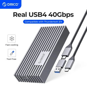 ORICO 알루미늄 NVMe M.2 SSD 인클로저 USB4 40Gbps PCIe3.0x4 20Gbps 10Gbps M.2 Thunderbolt 3/4 USB3.2/3.1용 외부 
