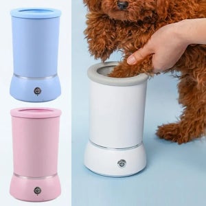 자동 강아지 발 세척기 애완동물 발 세척기 전동 발 마사지기 USB 충전식 소형 중형 대형견용 애완동물 발 세척 컵