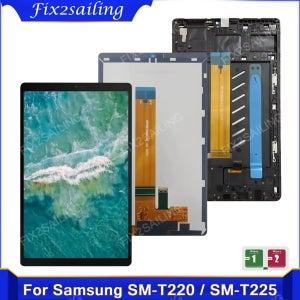 AAA+ 8.7’’ 삼성 탭 A7 라이트 2021 SM-T220 SM-T225 T220 T225 LCD 디스플레이 프레임 터치 스크린 디지타이저 어셈블리 포함