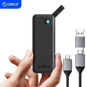 오리코 1TB 외장 SSD 외장형 솔리드 스테이트 드라이브, 슬림 디자인 컴팩트, 스마트폰 PC 태블릿용 2 in 1 USB C & USB A 케이블 포함