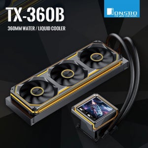 Jonsbo TX-360 수냉식 라디에이터 ARGB CPU 액체 냉각 팬(3.95인치 디스플레이 화면 포함) Intel LGA1200 115X 1700 1851 AM5