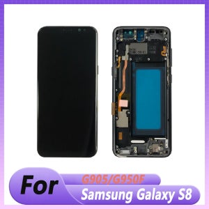 테스트된 S8 LCD 삼성 갤럭시 S8용 LCD 디스플레이 터치 G905F/G905용 LCD 스크린 디지타이저 어셈블리 교체 부품 LCD