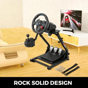 G920 레이싱 스티어링 휠 시프터 스탠드 조절 가능한 게임용 휠 스탠드 페달 로지텍 G27 G25 G29 호환