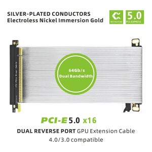 METALFISH PCIe5.0/4.0/3.0 x16 라이저 케이블 ITX 섀시용 GPU 연장 와이어 미니 컴팩트 케이스 RTX 5090/4090 및 RX 7900 XTX