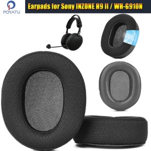소니 인존 H9 II WH-G910N 헤드셋 교체용 이어패드 WHG910N/B 이어패드, 패브릭 메쉬 & 단백질 & 쿨링 젤 소재