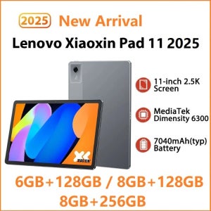 오리지널 CN 레노버 샤오신 패드 11 2025 탭 128GB 256GB ROM MTK 디멘시티 6300 11인치 2.5K 스크린 7040mAh WIFI 안드로이드 패드 태블릿