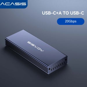 Mac용 Acasis 20Gbps 인클로저(2013-2017) 파일 백업/확장용 12+16핀 외장 하드 드라이브 케이스 알루미늄 M.2 NVMe 어댑터