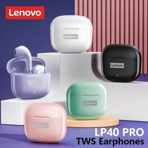 Lenovo LP40 Pro TWS 이어폰 무선 블루투스 5.1 스포츠 헤드폰 소음 감소 헤드폰 실리콘 귀마개 터치 컨트롤