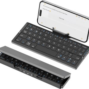 Jomaa 접이식 키보드 블루투스 충전식 블루투스 키보드 노트북 iPad 전화 미니 휴대용 접이식 키보드