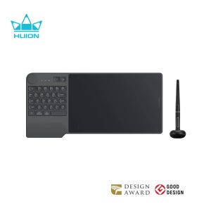 HUION KD200 무선 드로잉 태블릿 Inspiroy Keydial Bluetooth 그래픽 태블릿 + 키보드 다이얼 5 맞춤형 익스프레스 키 8.9x5.6