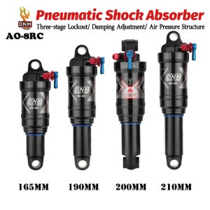 DNM AO-8RC 자전거 에어 완충기, 소프트 테일 산악 자전거, XC AM 트레일 MTB 리어 완충기, 165mm, 190mm, 200mm, 210mm