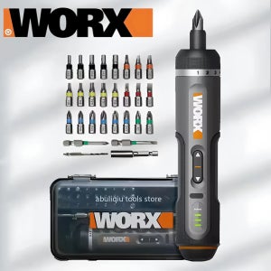 WORX WX242 4V 전기 스크루 드라이버 세트 스마트 무선 전기 스크루 드라이버 USB 충전식 30 비트 세트 미니 드릴 전동 공구