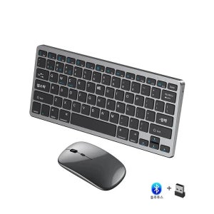 블루투스 5.0 및 2.4G 기능을 갖춘 미니 무선 키보드, 노트북 PC TV 아이패드 맥북 안드로이드용 듀얼 모드 멀티미디어 휴대용