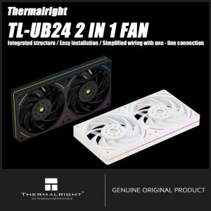 써멀라이트 240mm 케이스 팬 TL-UB24 CPU 쿨링 팬 ARGB 240mm 2 in 1 팬 디자인 정적 압력 최적화 팬 리버스
