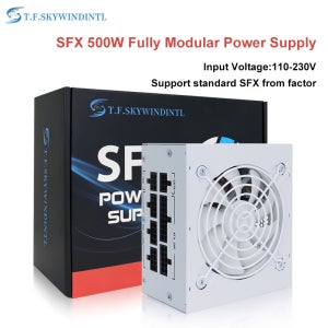 SFX 500W 완전 모듈형 파워 서플라이 500W 화이트 20+4핀 전원 공급 장치 PC 게임용 데스크탑 미니 ITX 케이스 소형 컴퓨터 케이스용