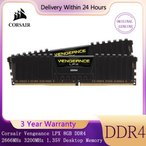 코르세어 벤전스 LPX 8GB DDR4 3600MHz 3200MHz 2666MHz 2400MHz 1.35V 데스크탑 메모리 XMP2.0 블랙