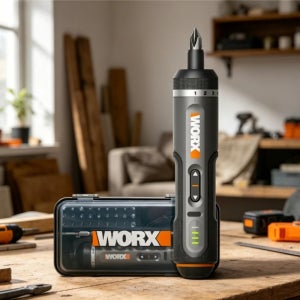 Worx 4V 전기 스크루드라이버 세트 WX242 스마트 무선 전기 스크루드라이버 충전식 핸들 30비트 세트 도구 홈 수리