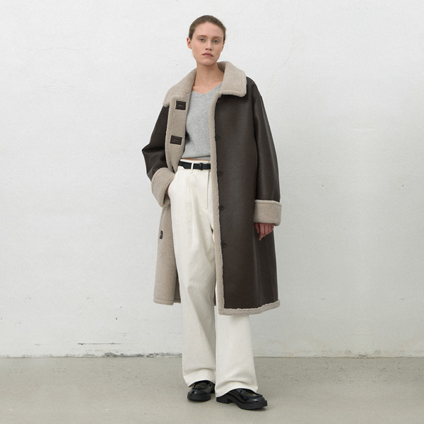 [아틀리에 나인] REVERSIBLE MUSTANG LONG COAT(CT-1448)