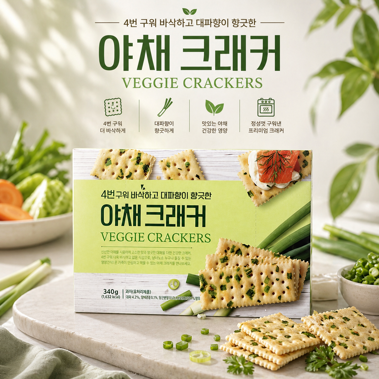초코캐슬 푸지안 플레인 야채퀴노아참깨 크래커