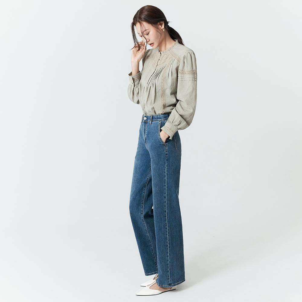 더엣지 26SS 루즈 스트레이트 데님