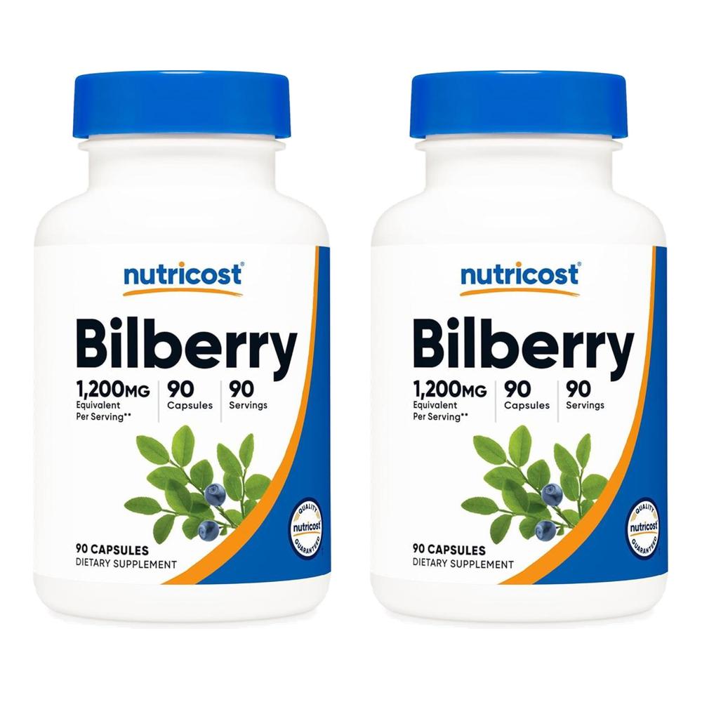 Nutricost 뉴트리코스트 빌베리 1200mg 90정 2개