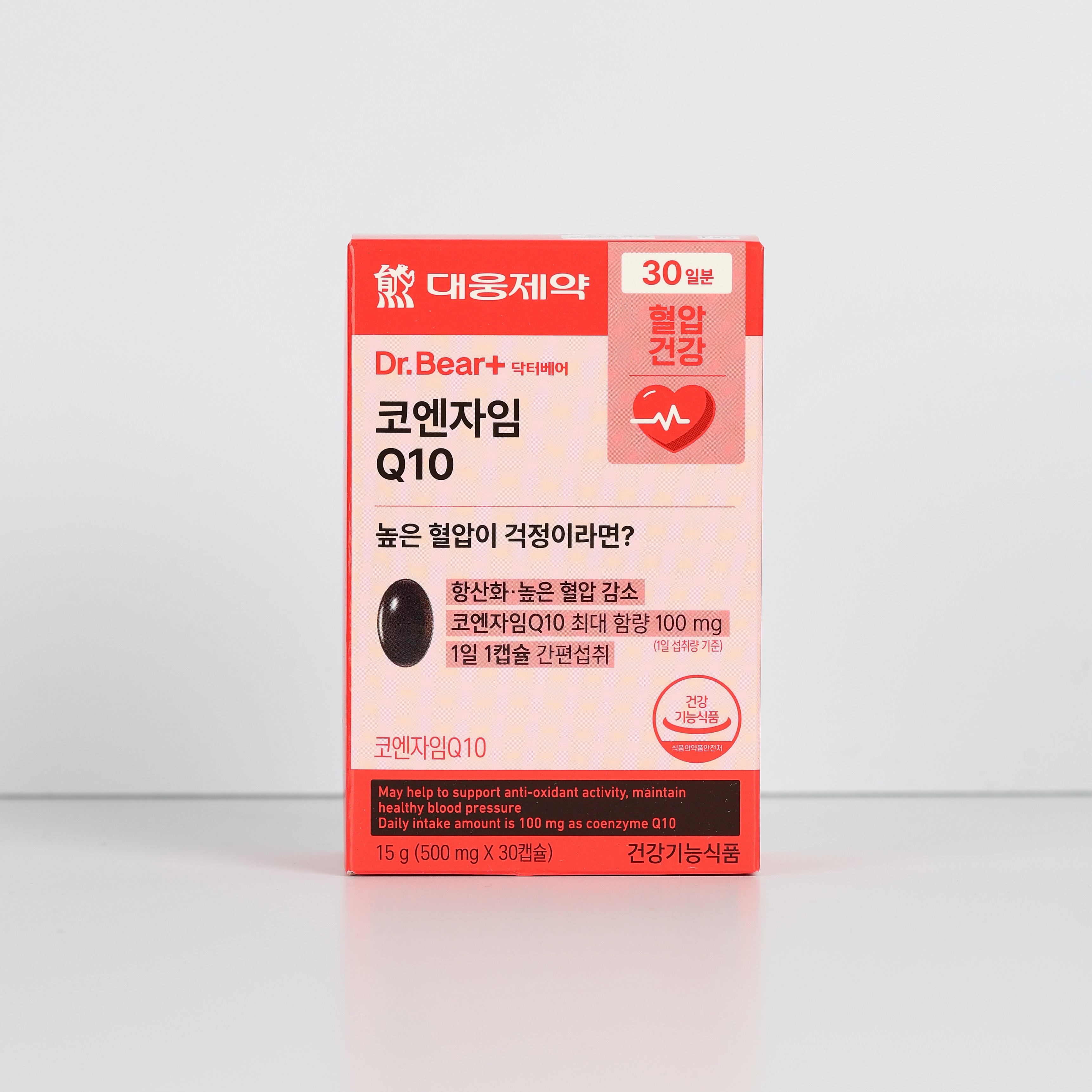 대웅제약 코엔자임 Q10 30캡슐 (30일분)황산화 혈압 감소 코엔자임Q10 100mg 30회분 4박스