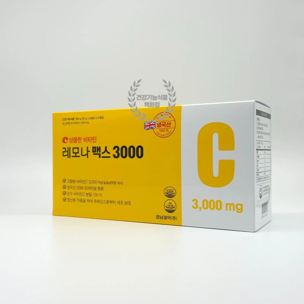 경남제약 비타민C 3000 메가도스3000 레모나맥스 100포 1개 100회분