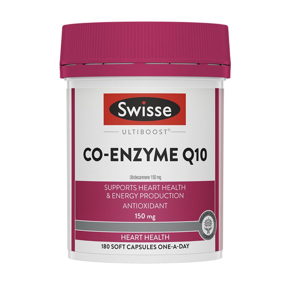 Swisse 코엔자임 Q10 150mg 180정 1팩 Swisse Ultiboost Co Enzyme Q10 150mg 180 Capsules 1개
