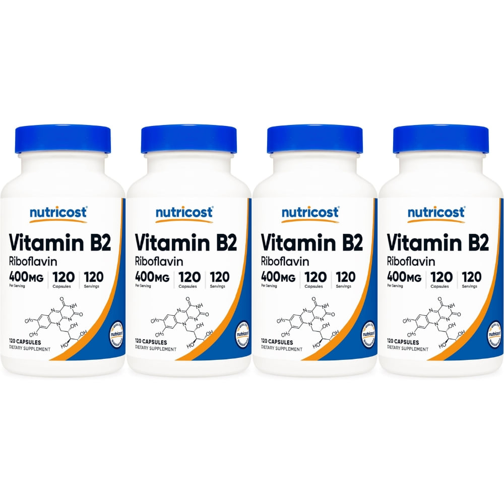 뉴트리코스트 비타민 B2 400mg 4개 120개