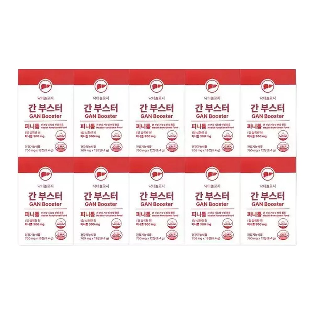 닥터놀로지 간부스터 피니톨 밀크씨슬 700mg X 12정 10박스