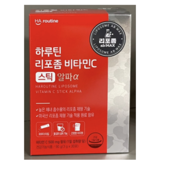 하루틴 리포좀 비타민C 스틱 알파 3g 90개