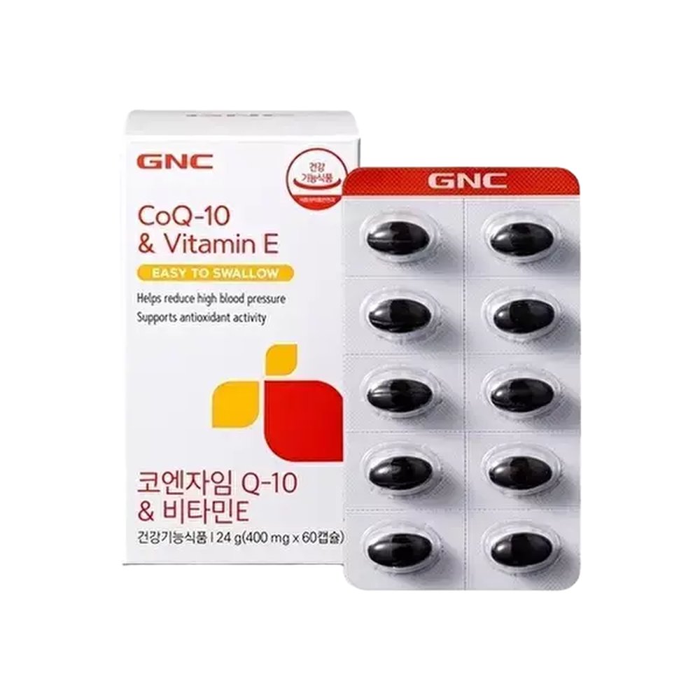 지엔씨GNC 코엔자임큐텐 비타민E (60캡슐) 60일분1002255 1개 60정