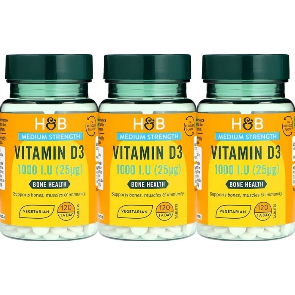 홀랜드앤바렛 비타민 D 25mcg(1000IU) 25mcg 3개 120정