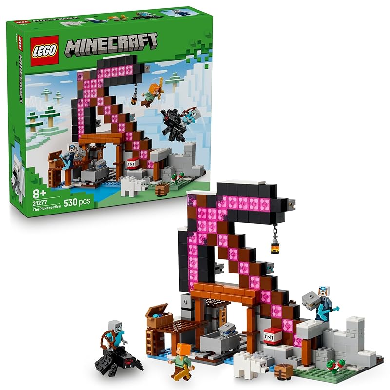 LEGO 레고 마인크래프트 21277 곡괭이 광산 조립 장난감