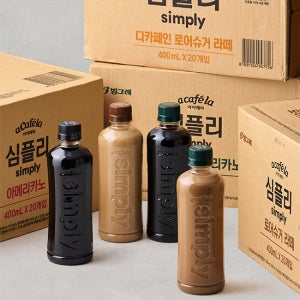[아카페라] 심플리 커피 RTD 400mL X 20병 4종 (택1)